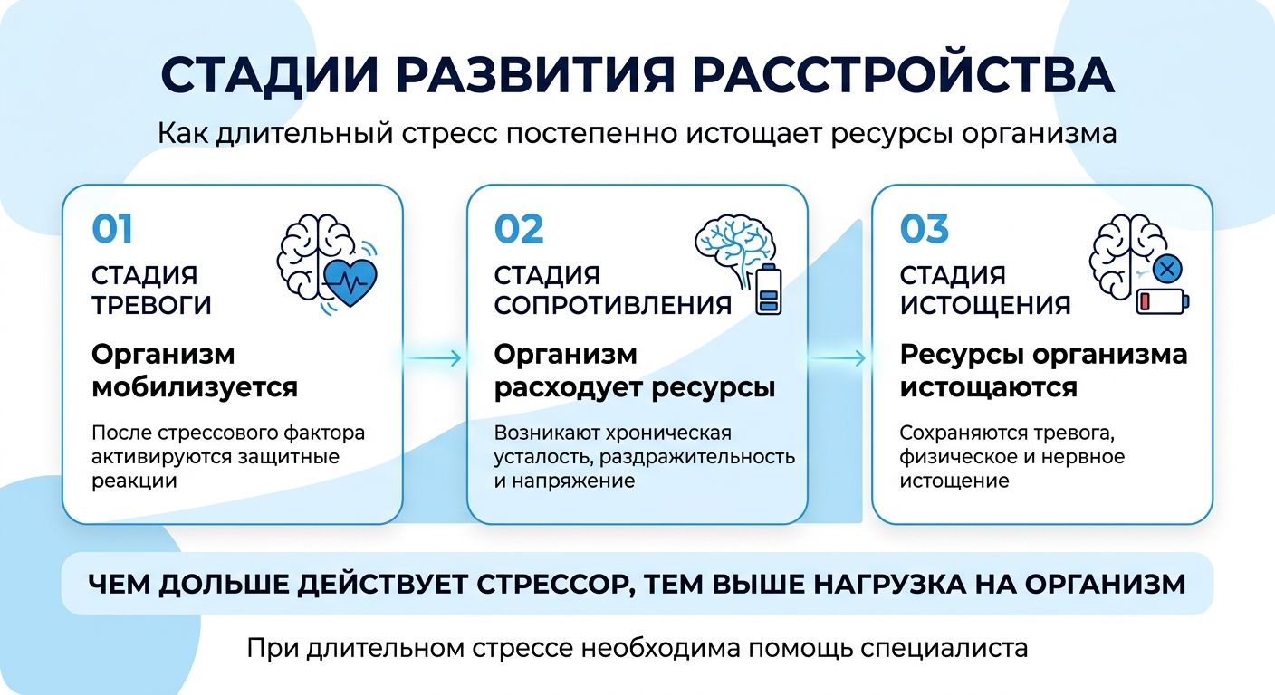 Лечение стресса в Новокузнецке инфографика